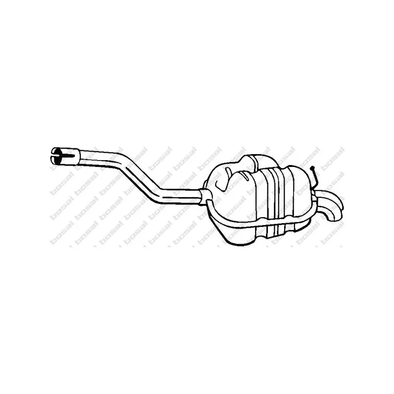 Silencieux arrière BOSAL 233-163