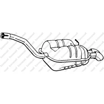 Silencieux arrière BOSAL 233-187
