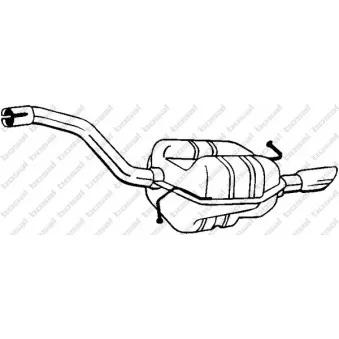 Silencieux arrière BOSAL 233-205