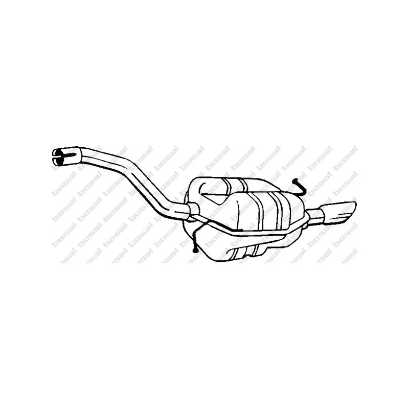 Silencieux arrière BOSAL 233-205