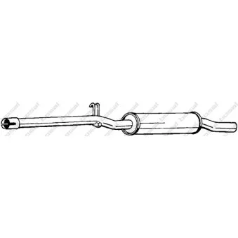 Silencieux central BOSAL 233-233