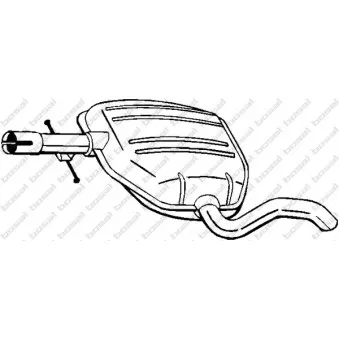 Silencieux central BOSAL 233-245