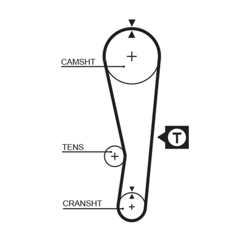 Kit de distribution GATES K015122 - Visuel 1