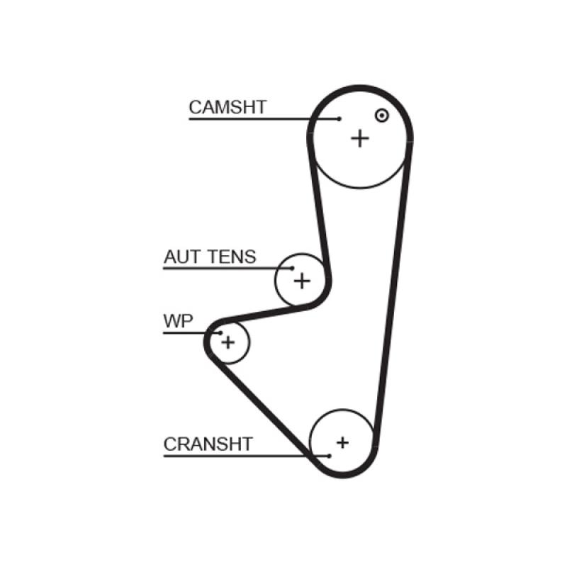 Kit de distribution GATES K015575XS - Visuel 1