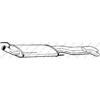 Silencieux arrière BOSAL 233-313