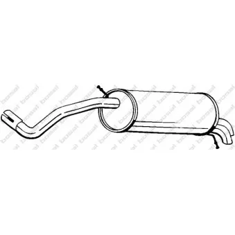 Silencieux arrière BOSAL 233-333