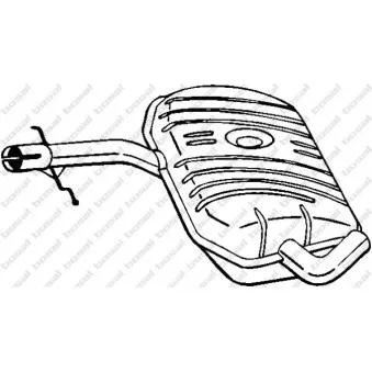 Silencieux central BOSAL 233-337