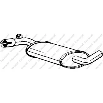 Silencieux central BOSAL 233-361
