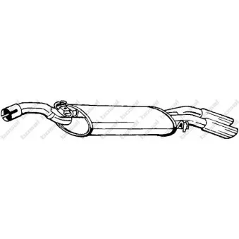 Silencieux arrière BOSAL 233-381