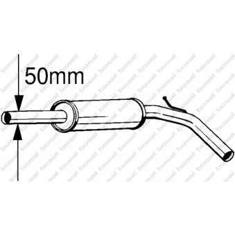 Silencieux central BOSAL 233-391
