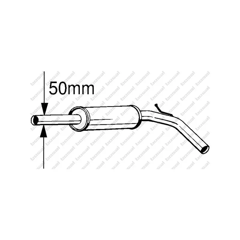 Silencieux central BOSAL 233-391