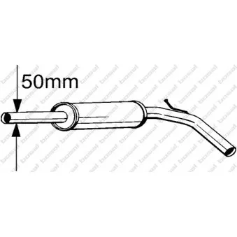 Silencieux central BOSAL 233-395