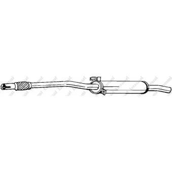 Silencieux central BOSAL 233-397