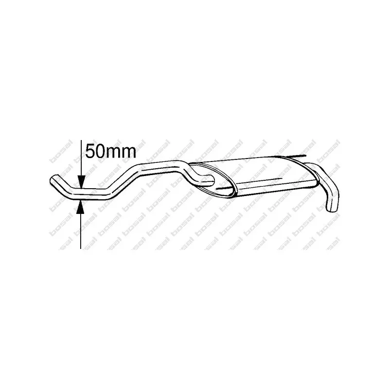 Silencieux arrière BOSAL 233-399