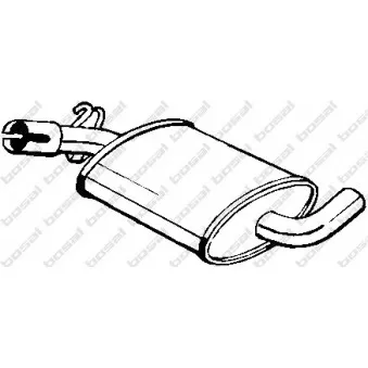 Silencieux central BOSAL 233-407