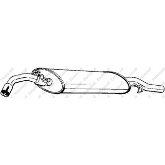 Silencieux arrière BOSAL 233-409