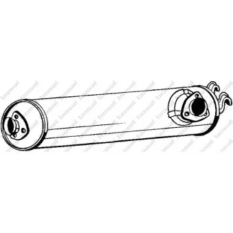 Silencieux central BOSAL 233-415