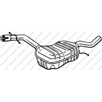 Silencieux central BOSAL 233-437