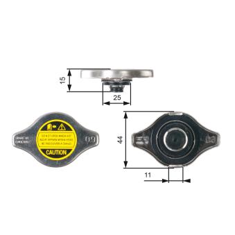 Bouchon de radiateur GATES