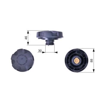 Bouchon, réservoir de liquide de refroidissement GATES