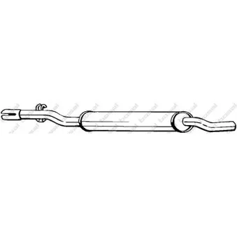 Silencieux central BOSAL 233-507