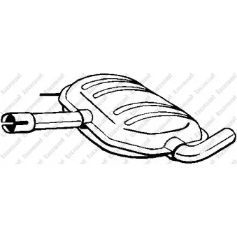 Silencieux central BOSAL 233-515