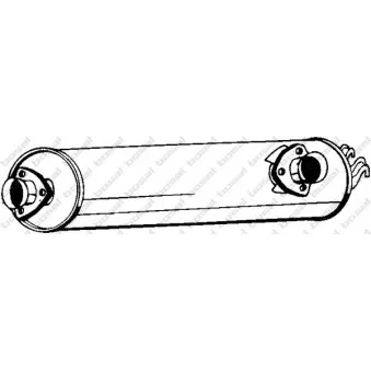 Silencieux central BOSAL 233-555