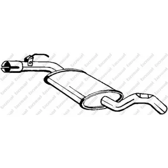 Silencieux central BOSAL 233-561