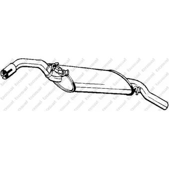 Silencieux arrière BOSAL 233-563