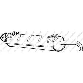 Silencieux central BOSAL 233-565