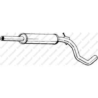 Silencieux central BOSAL 233-603
