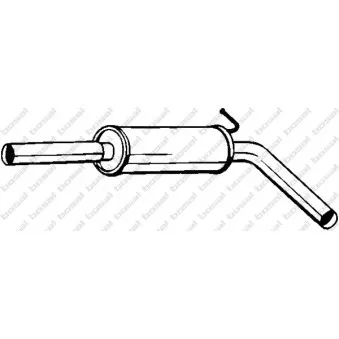 Silencieux central BOSAL 233-633