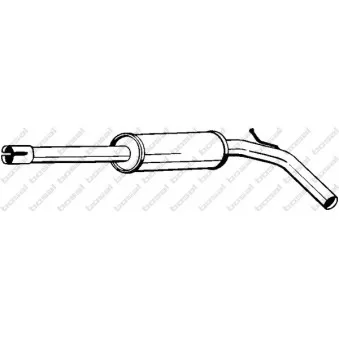 Silencieux central BOSAL 233-637
