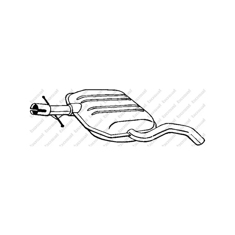 Silencieux central BOSAL 233-689