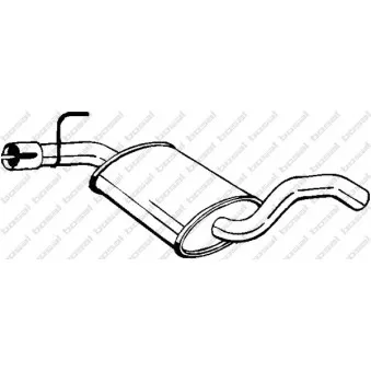 Silencieux central BOSAL 233-693