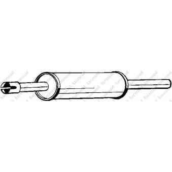 Silencieux central BOSAL 233-701