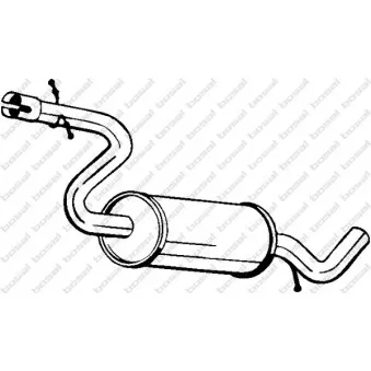 Silencieux central BOSAL 233-811