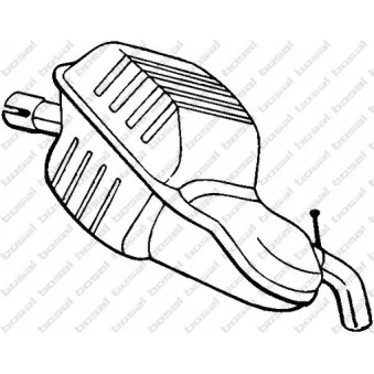 Silencieux arrière BOSAL 235-001