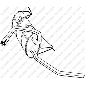 Silencieux arrière BOSAL 235-031