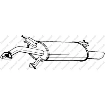 Silencieux arrière BOSAL 235-137