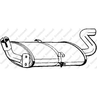 Silencieux arrière BOSAL 235-185