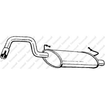 Silencieux arrière BOSAL 235-203
