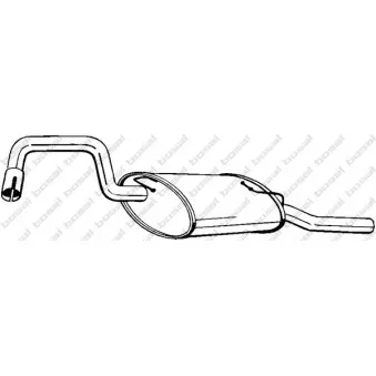 Silencieux arrière BOSAL 235-209