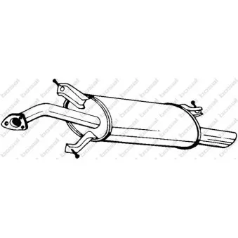 Silencieux arrière BOSAL 235-215