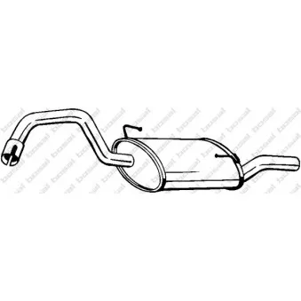 Silencieux arrière BOSAL 235-931