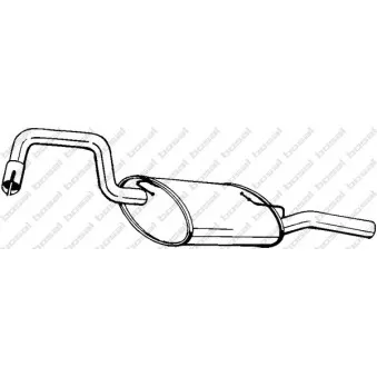 Silencieux arrière BOSAL 235-935