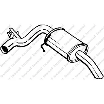 Silencieux arrière BOSAL 247-013