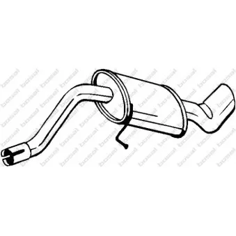 Silencieux arrière BOSAL 247-035