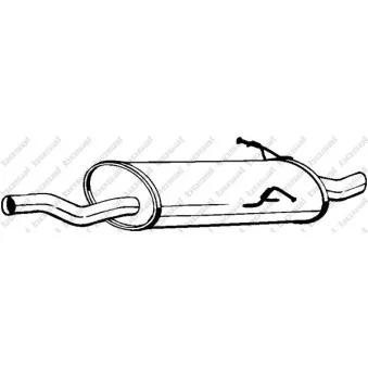 Silencieux arrière BOSAL 247-115