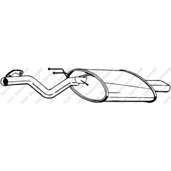 Silencieux arrière BOSAL 247-137